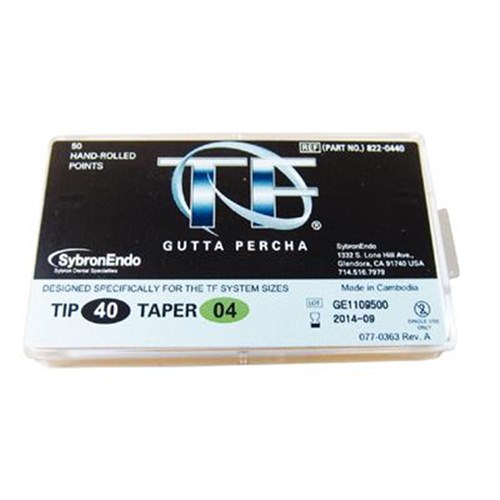 KERR TF Gutta Percha Size 40 .04 Box of 50