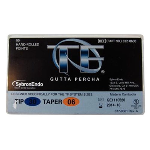 KERR TF Gutta Percha Size 30 .06 Box of 50