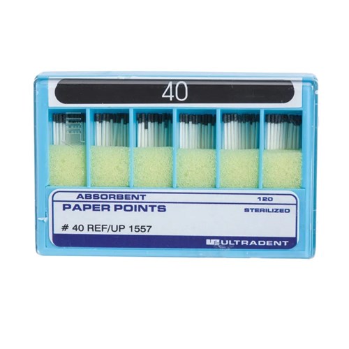 ULT-1557 - ABSORBENT PAPER POINTS 120 Paper Points Size 40