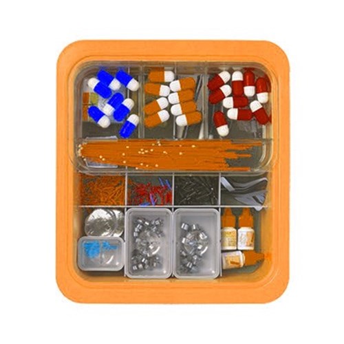 ZC-20Z455Q - Complete Tub Neon Orange 32 x 30 x 10.16cm